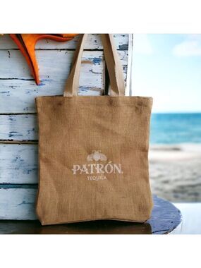 Patron Jute Tote Bag #1 - Perfect for the beach (or grocery store)